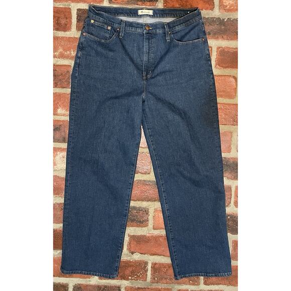 Madewell The Perfect Vintage Wide-Leg Jeans Dark Wash Women’s Size 32 - Picture 1 of 8